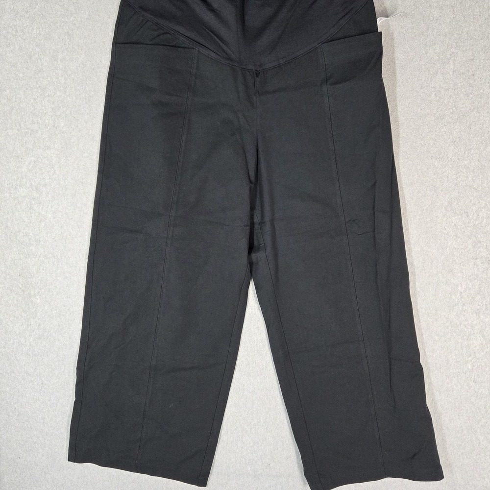 Old Navy Women Pants XXL Black Maternity Pants Wide-Leg MAT FP PIXIE W NWT